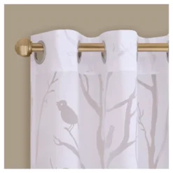 Layla Sheer Bird Window Curtain Panel -Madison Park GUEST 95900b44 7391 42c3 a3c8 a7d5cc869b94