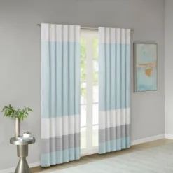 84"x50" Salem Polyoni Pintuck Light Filtering Window Curtain Panel - Madison Park 33 84"x50" Salem Polyoni Pintuck Light Filtering Window Curtain Panel - Madison Park -Madison Park GUEST 95b32f90 3c7f 45ec b7d0 03900a006c5e