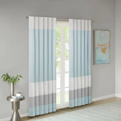 84"x50" Salem Polyoni Pintuck Light Filtering Window Curtain Panel - Madison Park 15 84"x50" Salem Polyoni Pintuck Light Filtering Window Curtain Panel - Madison Park - Image 15