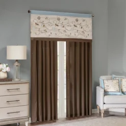 50x18" Monroe Embroidered Window Valance 14 50x18" Monroe Embroidered Window Valance -Madison Park GUEST 98302669 897a 49b3 8dfc d39d70f42cd1