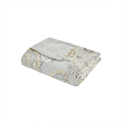 Madison Park 3pc Lian Cotton Floral Printed Reversible Duvet Cover Set 13 Madison Park 3pc Lian Cotton Floral Printed Reversible Duvet Cover Set - Image 13