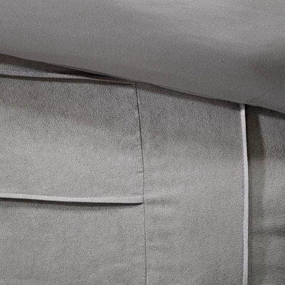 Landcaster Microsuede Pleated Comforter Set 7pc 6 Landcaster Microsuede Pleated Comforter Set 7pc - Image 6