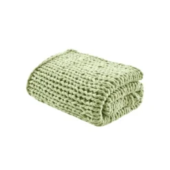 50"x60" Chunky Double Knit Handmade Throw Blanket - Madison Park -Madison Park GUEST a46245d6 2b8c 4345 a078 0d34f0f1a89d