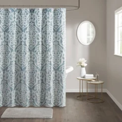 72"x72" Eliot Jacquard Shower Curtain - Madison Park -Madison Park GUEST a4aab473 897a 46f2 bde9 627ac5e4e5e2