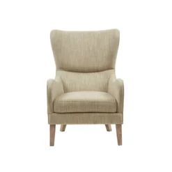Aria Swoop Upholstered Wing Chair -Madison Park GUEST ab810980 c0dc 42e6 a0fb 2344e51570b3
