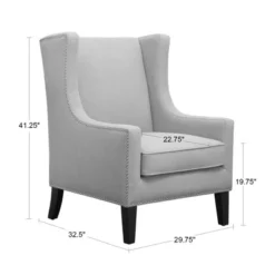 Colette Wing Chair Linen 10 Colette Wing Chair Linen -Madison Park GUEST ae24e9ca f580 42bb 9730 665753435a0d