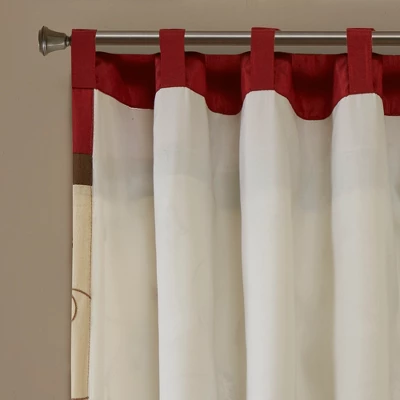 84"x50" Monroe Embroidered Light Filtering Curtain Panel 3 84"x50" Monroe Embroidered Light Filtering Curtain Panel - Image 3