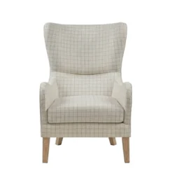 Aria Swoop Upholstered Wing Chair -Madison Park GUEST b7eb7217 87bd 448e 835e 43c85b9a4c97