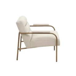 Abbot Upholstered Open Arm Metal Leg Accent Chair Beige - Madison Park 11 Abbot Upholstered Open Arm Metal Leg Accent Chair Beige - Madison Park -Madison Park GUEST b8668b28 4aae 4a88 b86b bb0aec0fc6c6