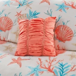 Ocean View Comforter Set Coral - 7pc -Madison Park GUEST b8a1900e f9c4 49ea 87e6 b92da18ffe80