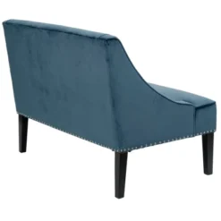 Delaney Swoop Arm Settee Blue -Madison Park GUEST bb3327cb 0446 40c4 8b09 d34d8f9c8f7f