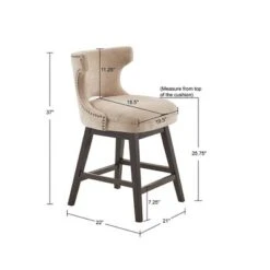 25.75" Cheryl Swivel Counter Height Barstool - Madison Park -Madison Park GUEST bfb4bbf5 5f42 44b1 a6a1 af659a1c1cd8
