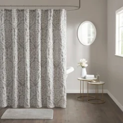 72"x72" Eliot Jacquard Shower Curtain - Madison Park -Madison Park GUEST cb5371c6 e83e 4bac 9e4c 6e46fd25e1c4
