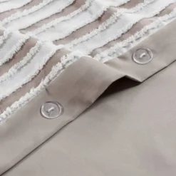 Madison Park 3pc River Clipped Jacquard Duvet Cover Set Off-White 15 Madison Park 3pc River Clipped Jacquard Duvet Cover Set Off-White -Madison Park GUEST cb5b6ca0 8aeb 4969 8881 4df547b83472