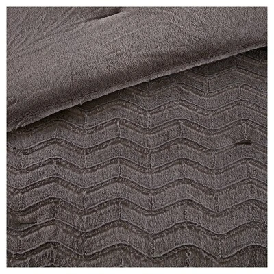 Kaplan Brushed Long Faux Fur Comforter Mini Set 2 Kaplan Brushed Long Faux Fur Comforter Mini Set - Image 2