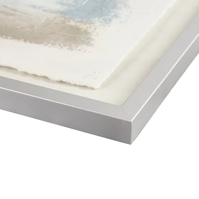 Ashlar Hand Painted Abstract Framed Glass And Matted Wall Art Blue - Madison Park 1 Ashlar Hand Painted Abstract Framed Glass And Matted Wall Art Blue - Madison Park