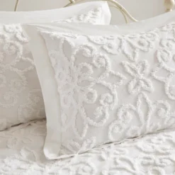 White Amber Cotton Chenille Daybed Cover Set -Madison Park GUEST e14ccae4 2aeb 4904 b242 4ca41f7e5dda