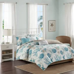 Madison Park 6pc Ocean View Cotton Sateen Duvet Cover Set Aqua 21 Madison Park 6pc Ocean View Cotton Sateen Duvet Cover Set Aqua -Madison Park GUEST e3e3b710 d17b 4025 a3da 0a4b19fbc613