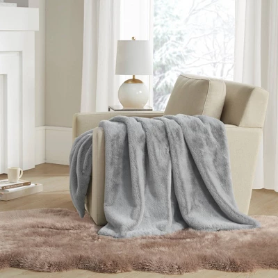 50"x60" Sienna Solid Premium Faux Fur Throw Blanket - Madison Park 5 50"x60" Sienna Solid Premium Faux Fur Throw Blanket - Madison Park - Image 5