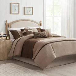 Overland Faux Suede Duvet Cover Set