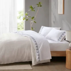 Madison Park 4pc Embroidered Microfiber Sheet Set -Madison Park GUEST eb748688 6b85 4f86 99e0 fc5d890d1635