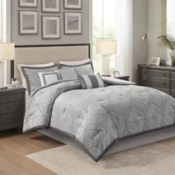7pc Ollie Jacquard Comforter Set Gray - Madison Park 21 7pc Ollie Jacquard Comforter Set Gray - Madison Park -Madison Park GUEST efde297f 98a2 473c b5d0 06bdcbd1c184