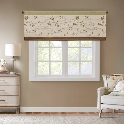 50x18" Monroe Embroidered Window Valance 7 50x18" Monroe Embroidered Window Valance - Image 7