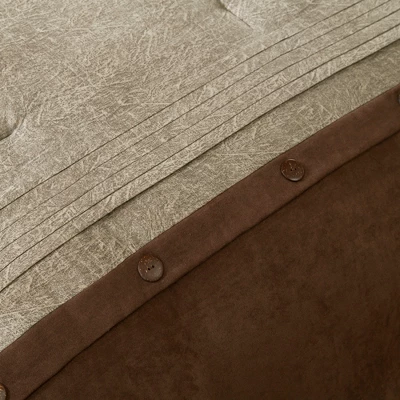 Powell Faux Suede Comforter Set - Madison Park 2 Powell Faux Suede Comforter Set - Madison Park - Image 2