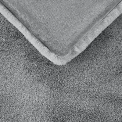 50"x60" Sienna Solid Premium Faux Fur Throw Blanket - Madison Park 4 50"x60" Sienna Solid Premium Faux Fur Throw Blanket - Madison Park - Image 4