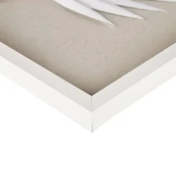 3pc Sabal Palm Rice Paper Framed Shadow Box Set Off White - Madison Park -Madison Park GUEST f234f424 61a6 4bb5 9e72 b97427b0f286