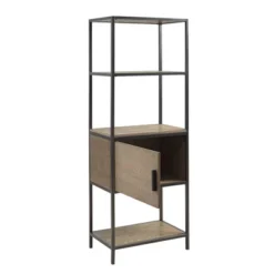 64" Callan 3 Shelf Bookcase With Storage Cabinet Gray - Madison Park -Madison Park GUEST f26dbac8 c204 47c8 b4c7 9328ec6caab6