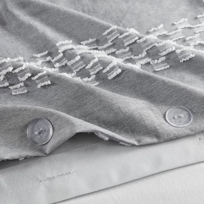 Madison Park Knox Clipped Jacquard Duvet Cover Set 7 Madison Park Knox Clipped Jacquard Duvet Cover Set - Image 7