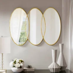 Eclipse Gold Trio Wall Mirror Gold - Madison Park -Madison Park GUEST f43859bc 1fca 49c2 8e05 9b2d19ac7bed