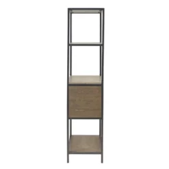 64" Callan 3 Shelf Bookcase With Storage Cabinet Gray - Madison Park -Madison Park GUEST f44e2540 8b91 4fc2 987b c365c5943fb6