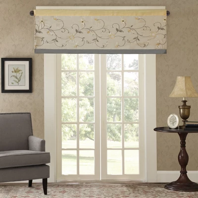 50x18" Monroe Embroidered Window Valance 10 50x18" Monroe Embroidered Window Valance - Image 10
