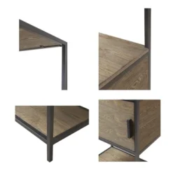 64" Callan 3 Shelf Bookcase With Storage Cabinet Gray - Madison Park -Madison Park GUEST fbe2a3e6 b863 4bfc a173 54b8fef11332