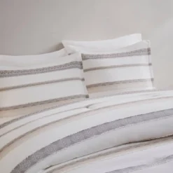 Madison Park 5pc Cove Clipped Jacquard Comforter Set White/Assorted Beiges -Madison Park GUEST fd05b8f6 89ca 411c b783 644df258ccaa